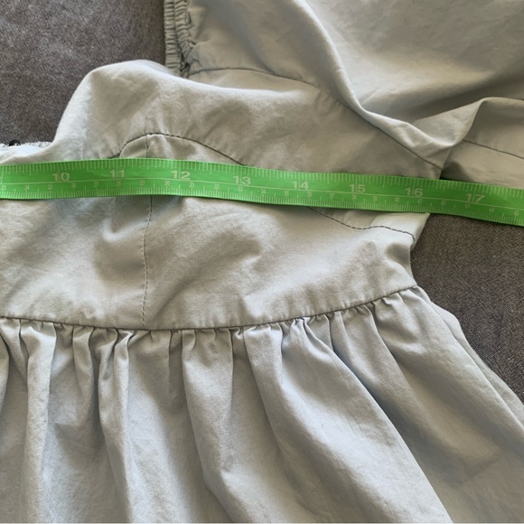 S petite ❣️ Blue crop balloon sleeves - Picture 3 of 5